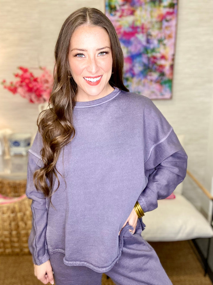 The Humble Raw Pullover in Smoke