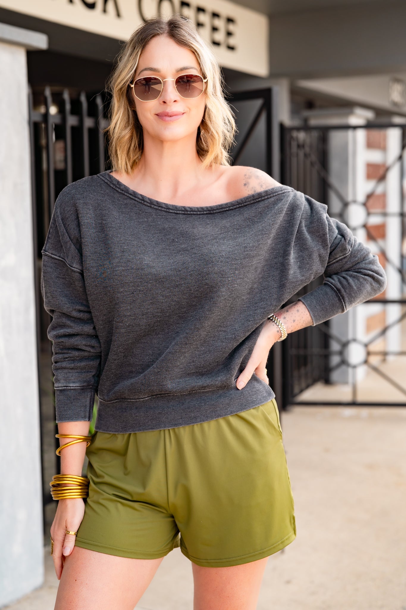 The Buckley Kat Slouch Pullover-5 Colors