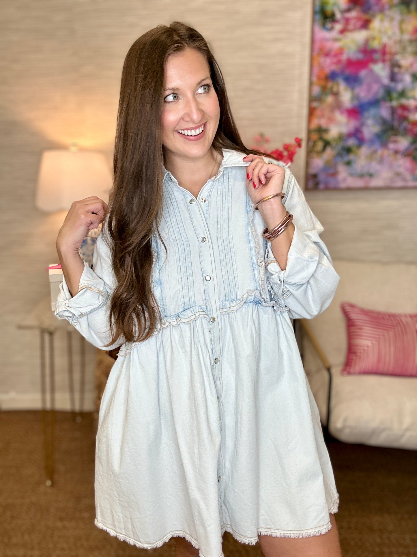 The Iced Denim Dress