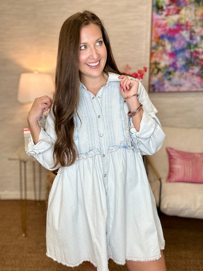 The Iced Denim Dress