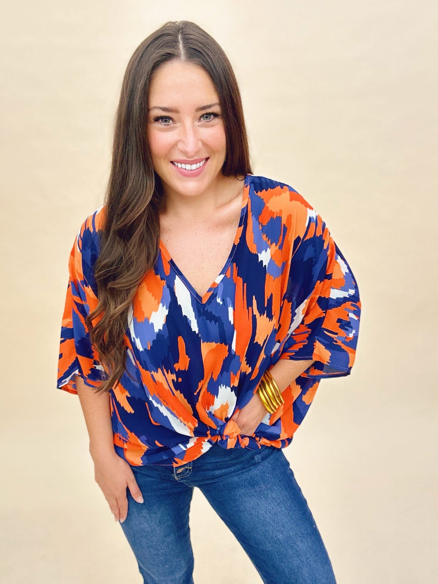 The Auburn Spirit Poncho Top - AS