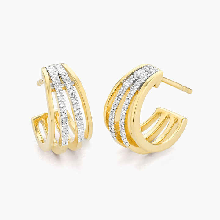 ES Wrap Around Huggie Earrings