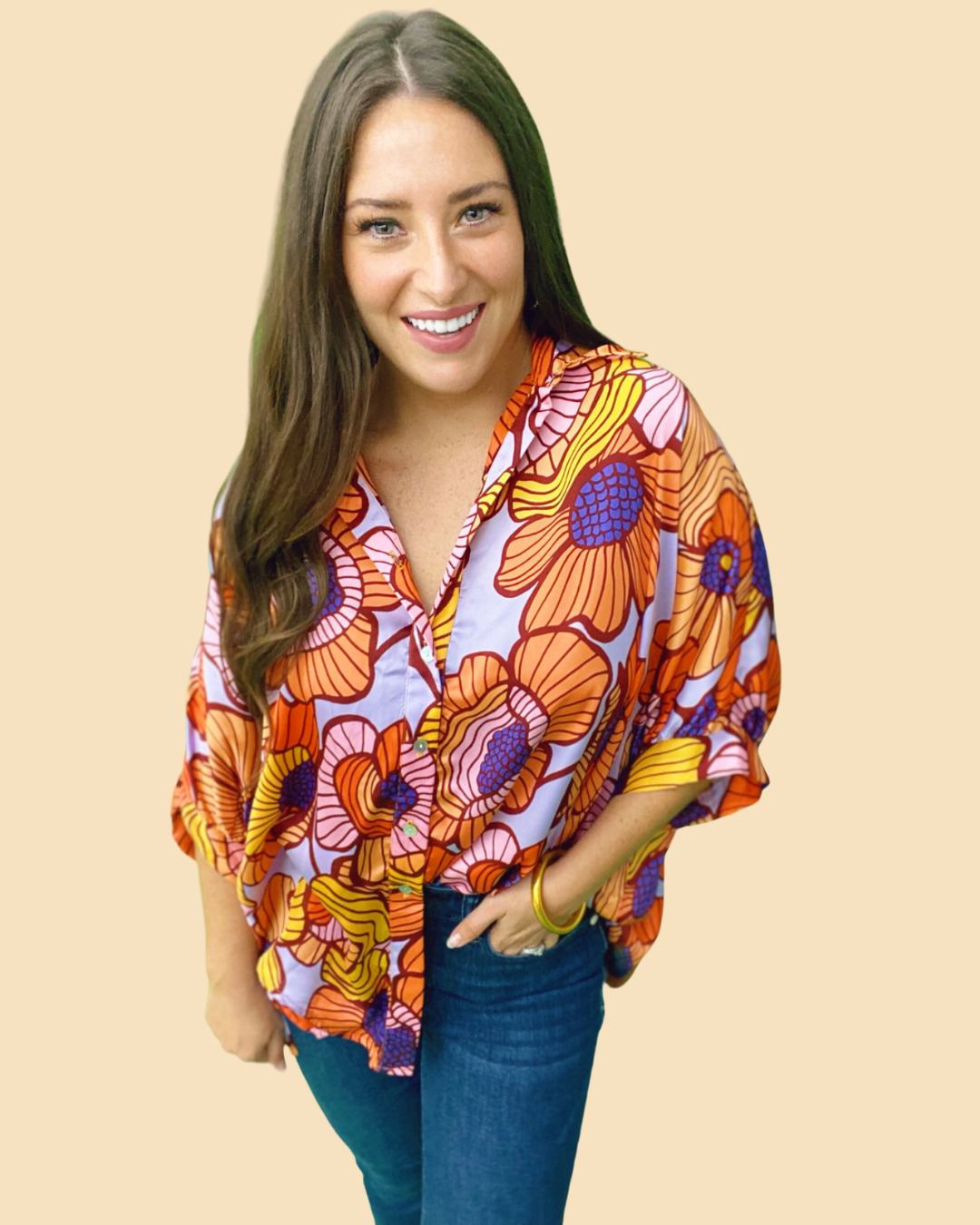 The Groovy Blooms Arizona Top - AS