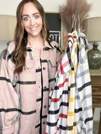 The Plaid Trench in 4 Colors