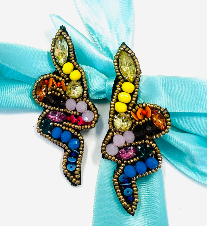 The STEAL Beaded Snake Earrings