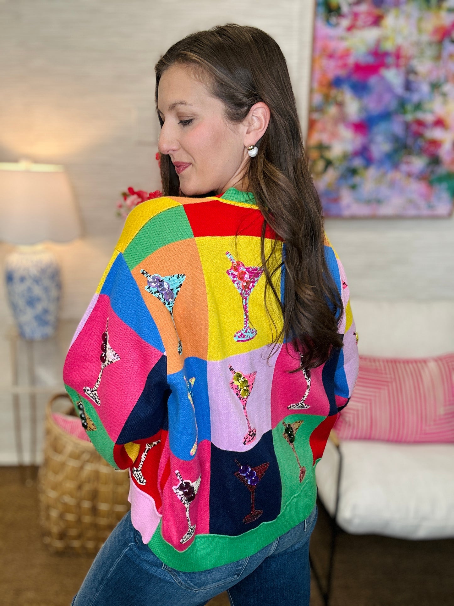 QOS Cosmo Button Sweater