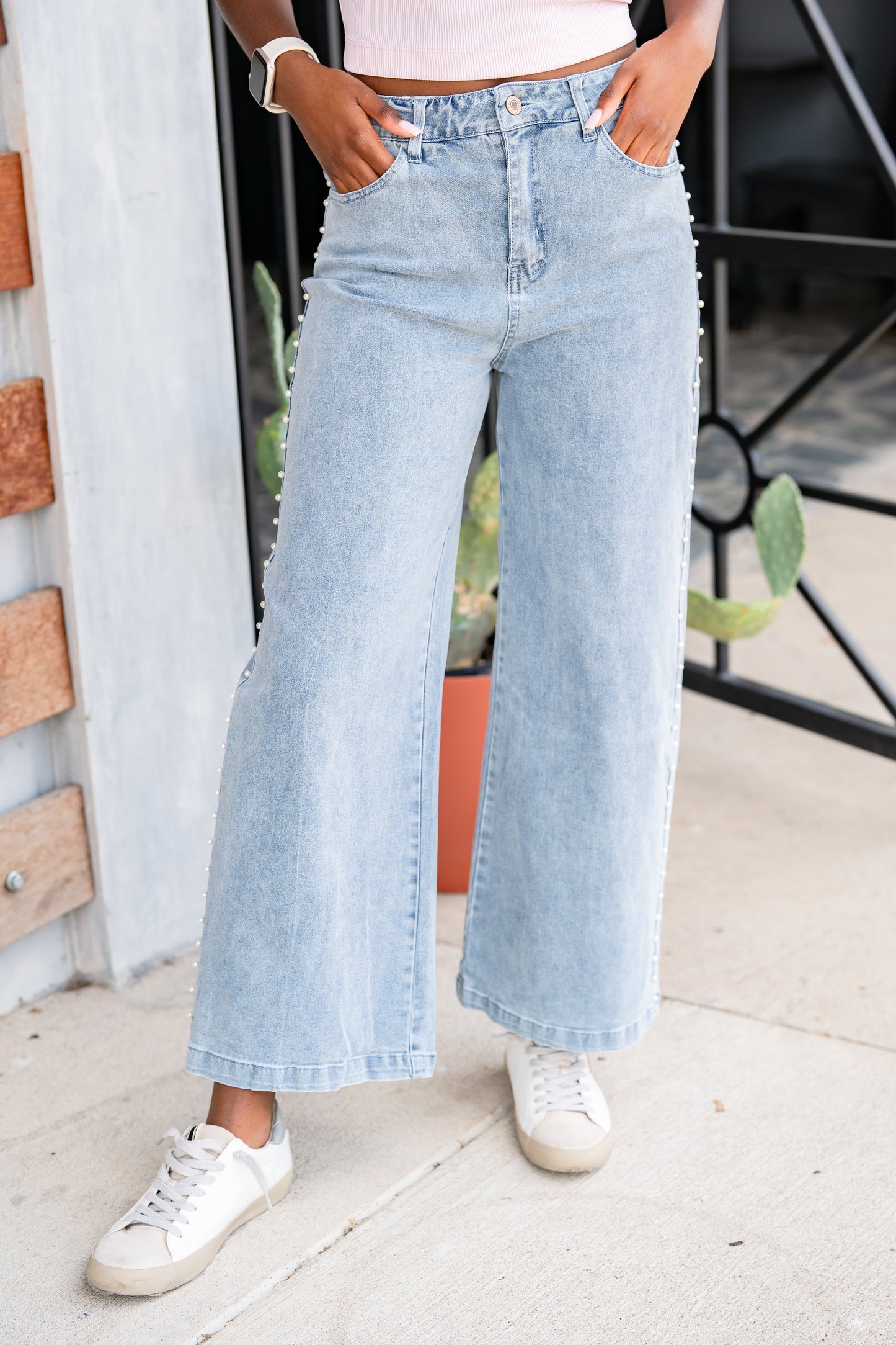 The Pearled Jeans in 2 Colors