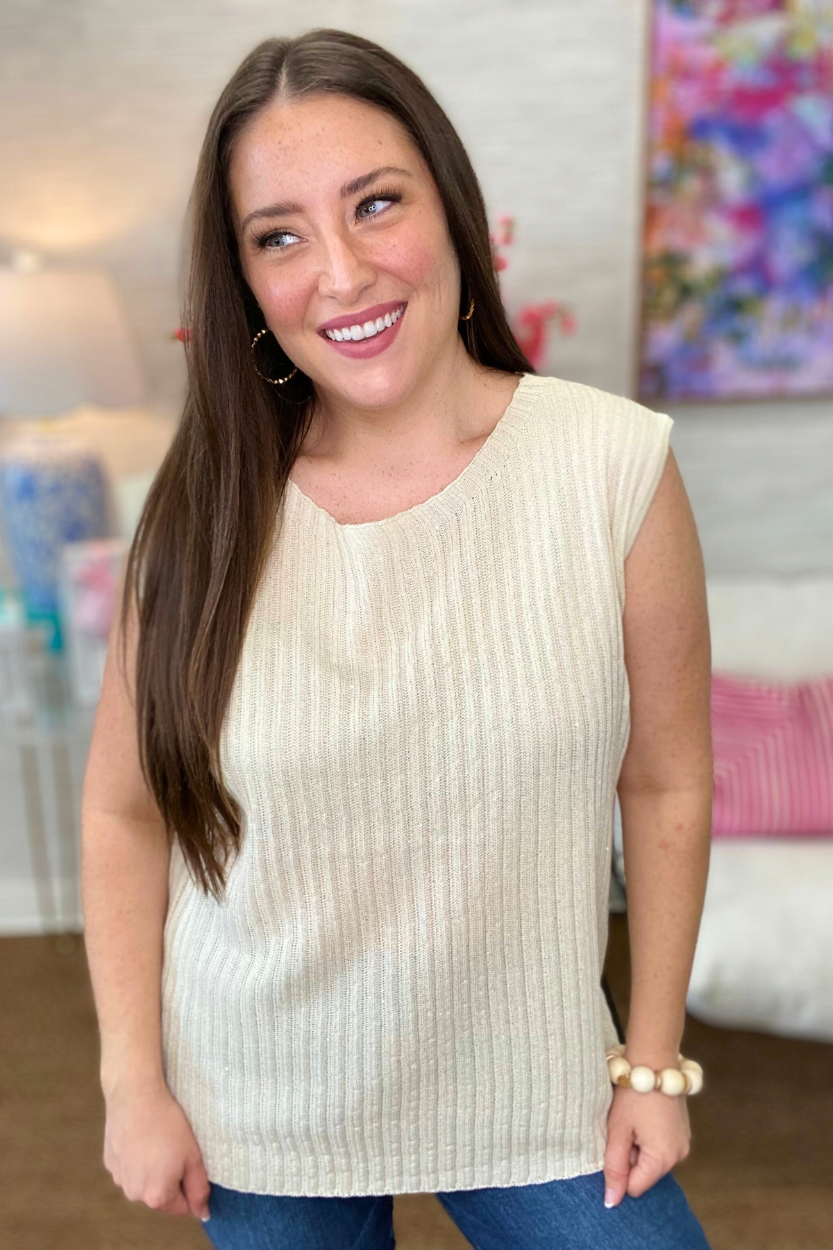 The Lightweight Sweater Top - 2 Colors/AS