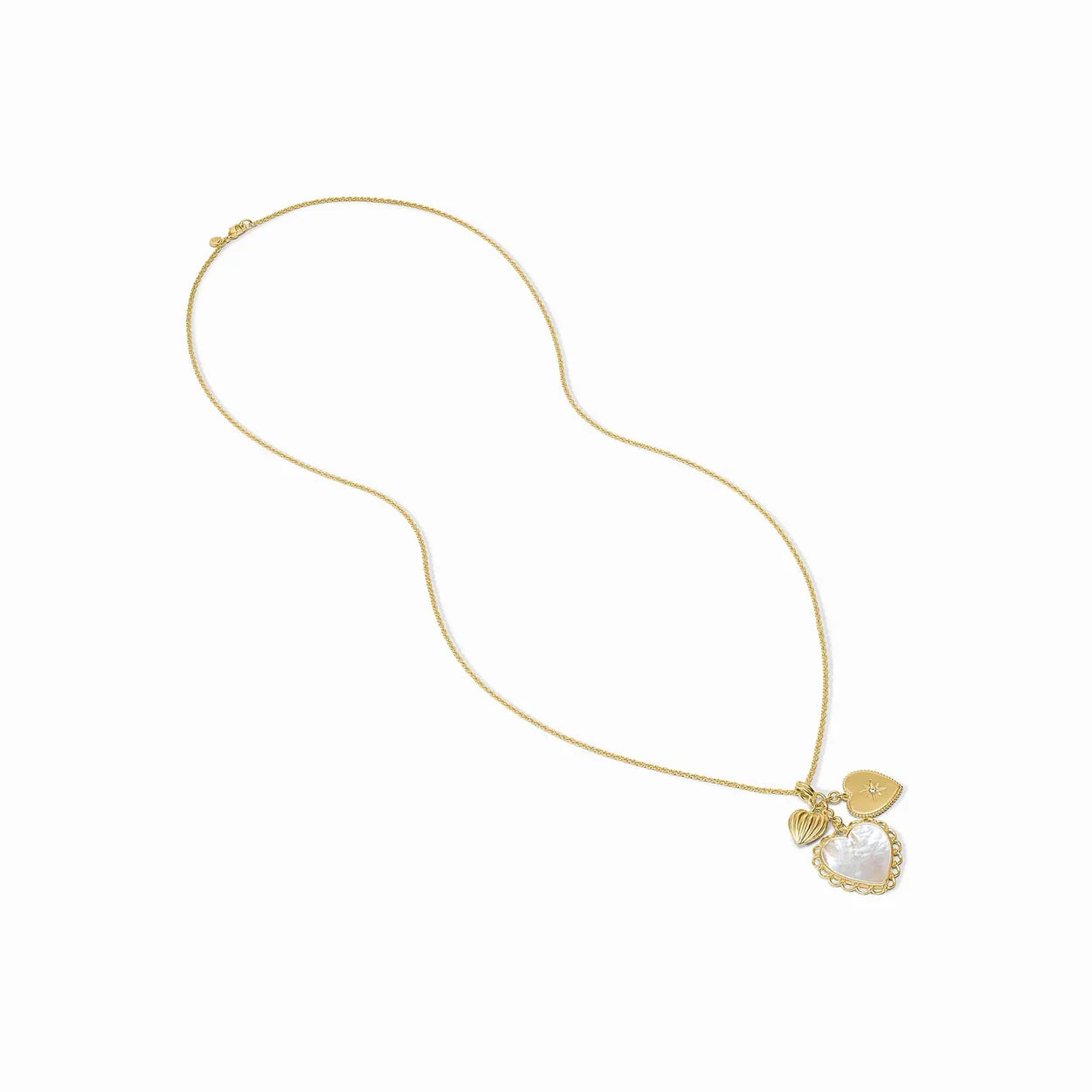JV Heart Trio Charm Pendant