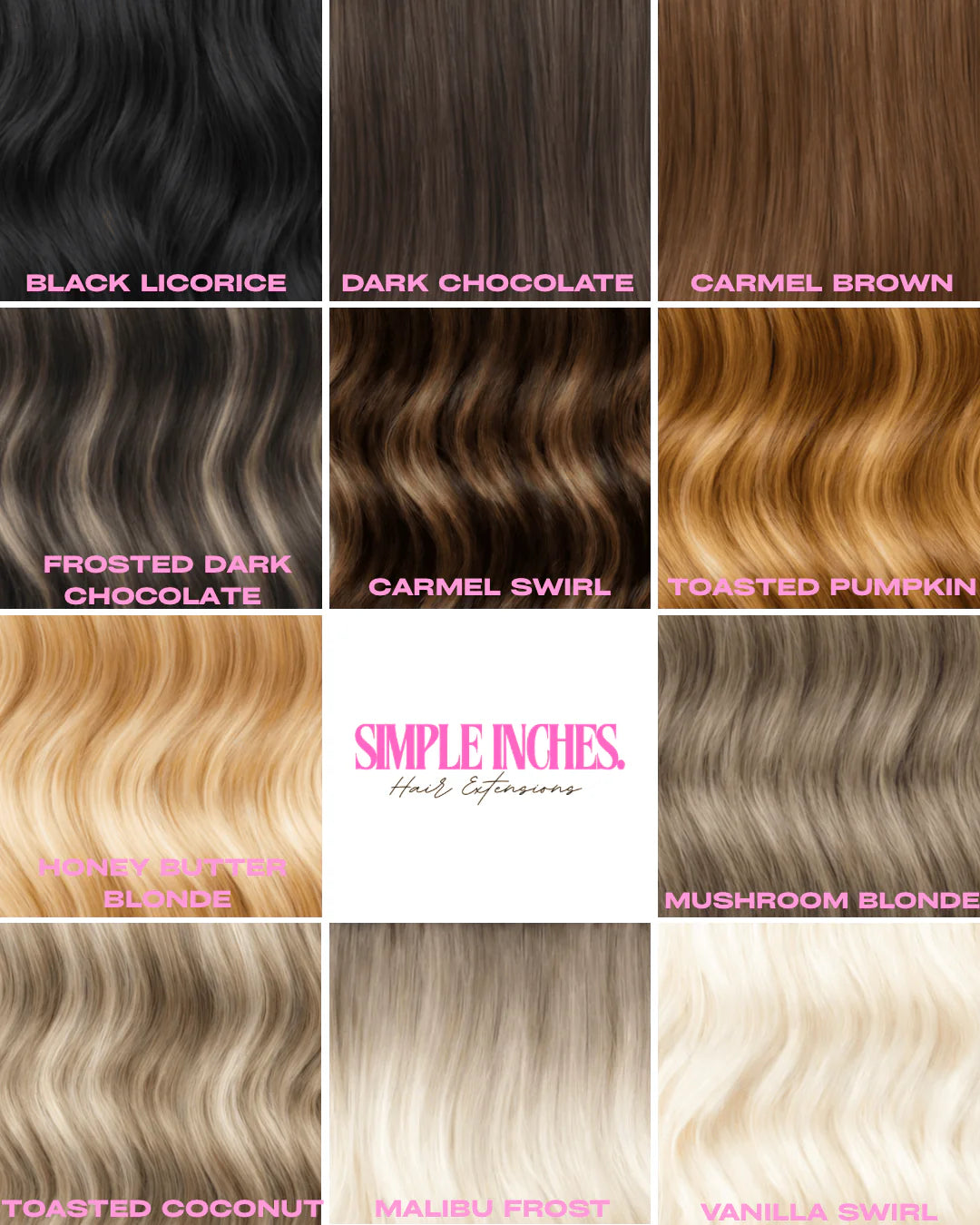 Simple Inches Hair Extentions