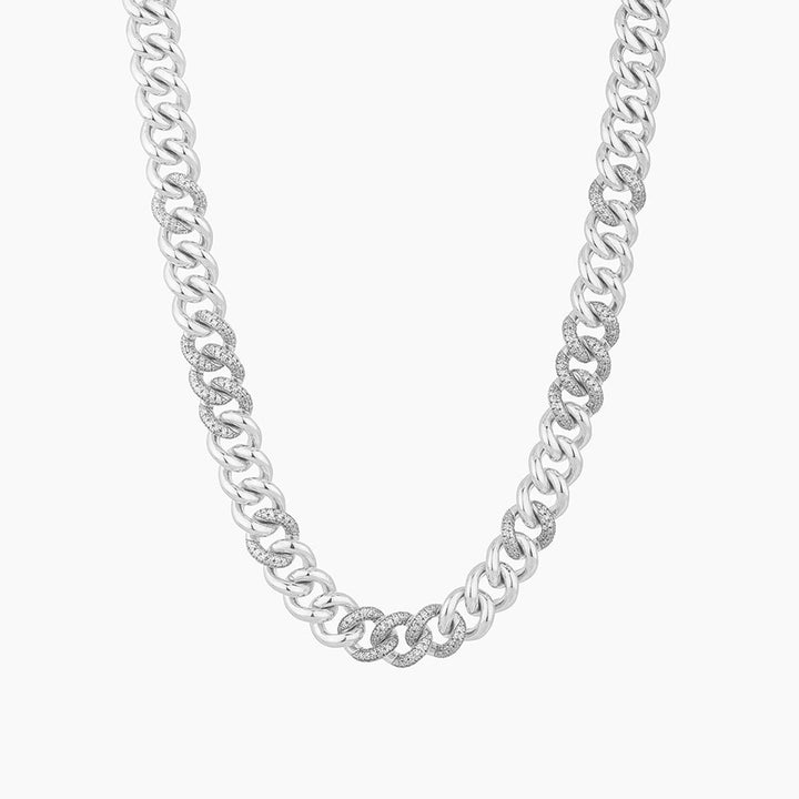 ES Duo-Tone Cuban Necklace