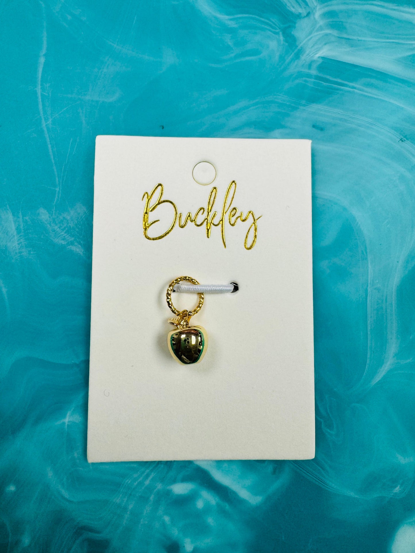 The Buckley Golden Apple Charm