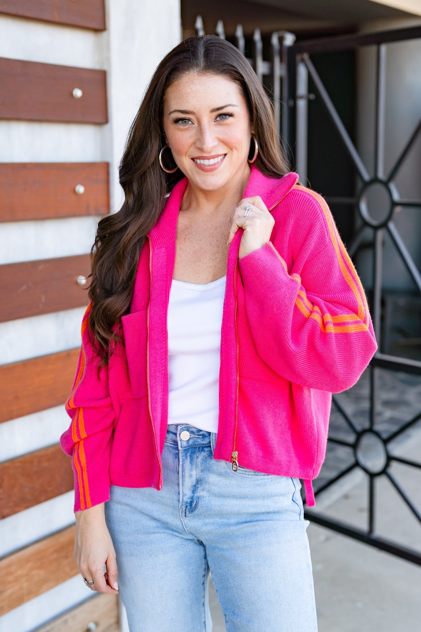 The Lincoln Sweater in Pink