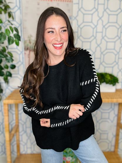 The Sew Stitched Sweater- AS