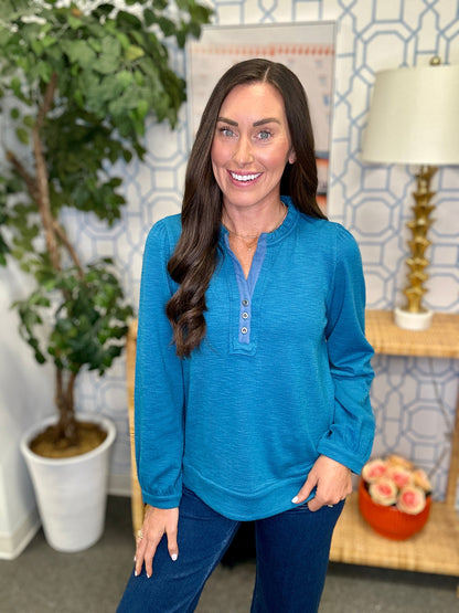 The Petra Henley - 8 Colors