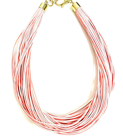 The Leathered Strand Necklace- 3 Colors