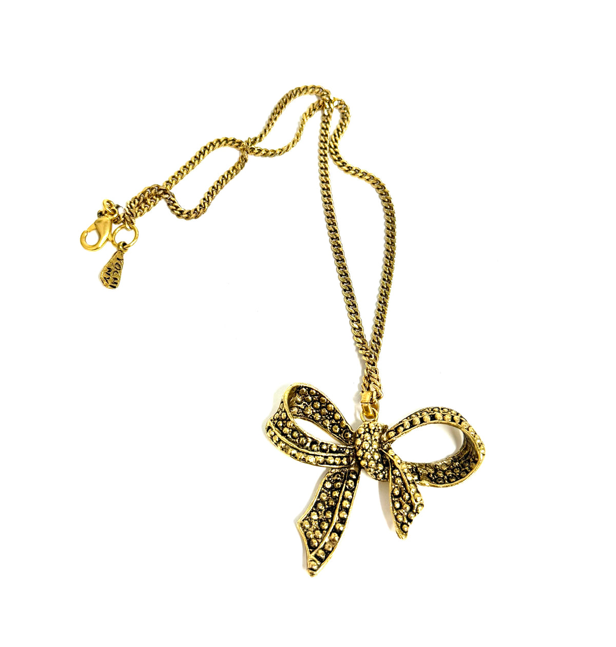 The Yochi Golden Bow Necklace