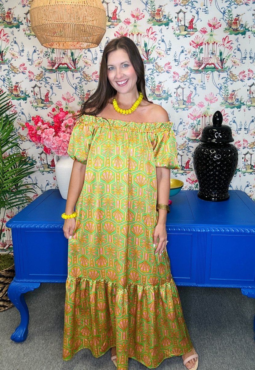The Clarise Maxi in Palmetto- AS