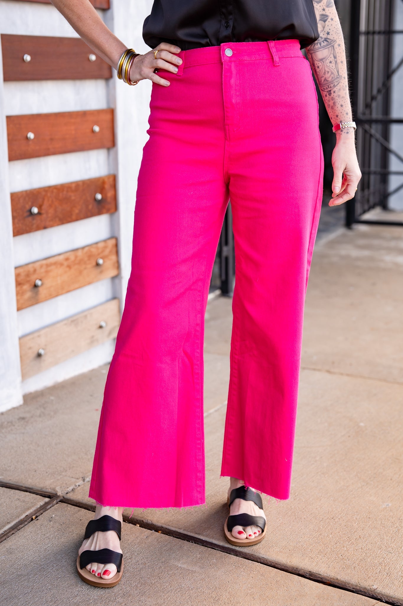 The Stretch Wide Legs-7 Colors