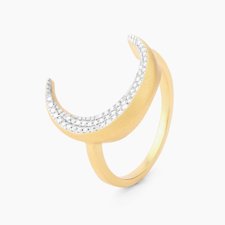 ES Crescent Moon Statement Ring
