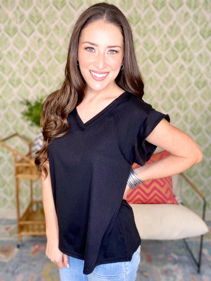 The POL Ruffle Tee-5 Colors