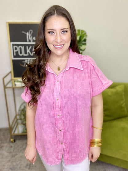 The Pink Gauze Top - AS
