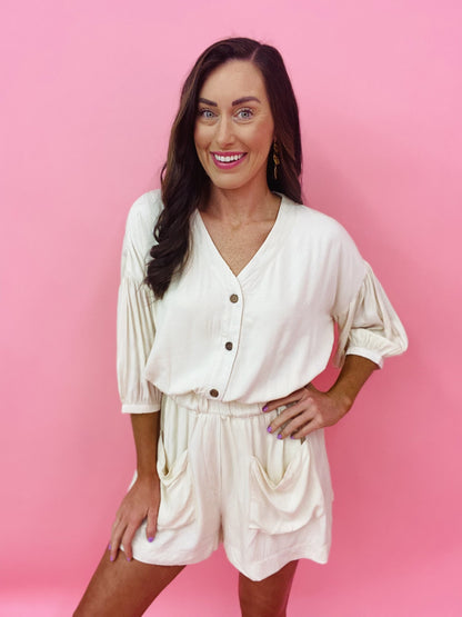 The Wilson Romper in 2 Colors/AS