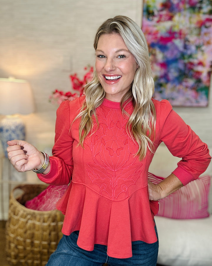 The Coral Cori Top