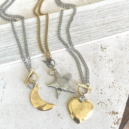The Large Pendant Toggle Necklace-3 Options