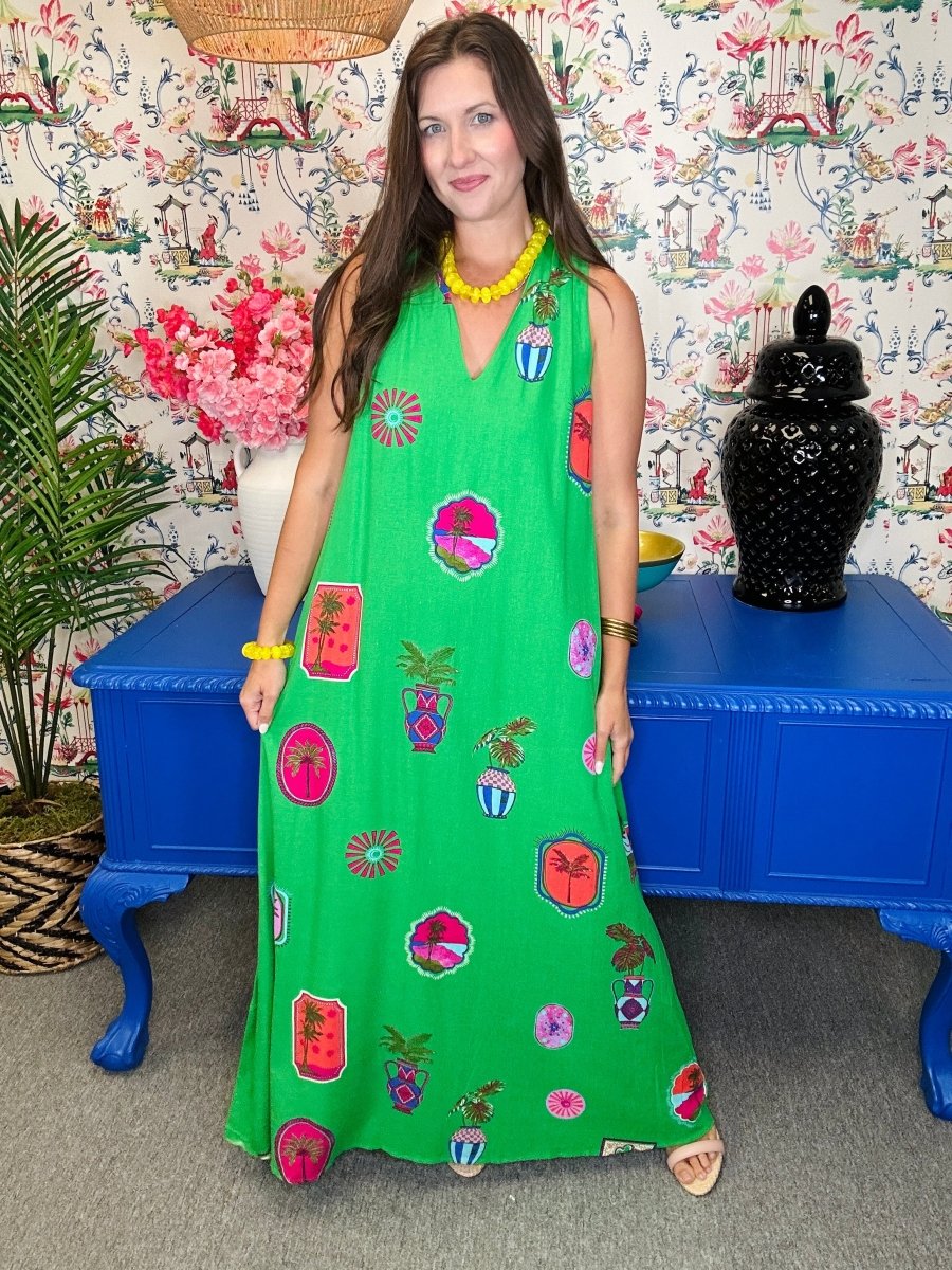 The Postcard Halter Maxi