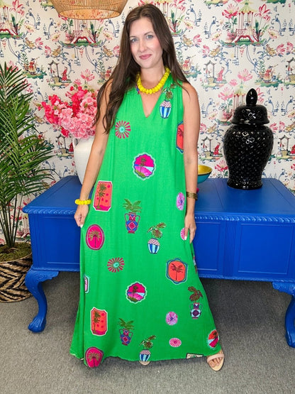 The Postcard Halter Maxi