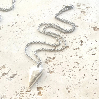The Little Hammered Heart Necklace