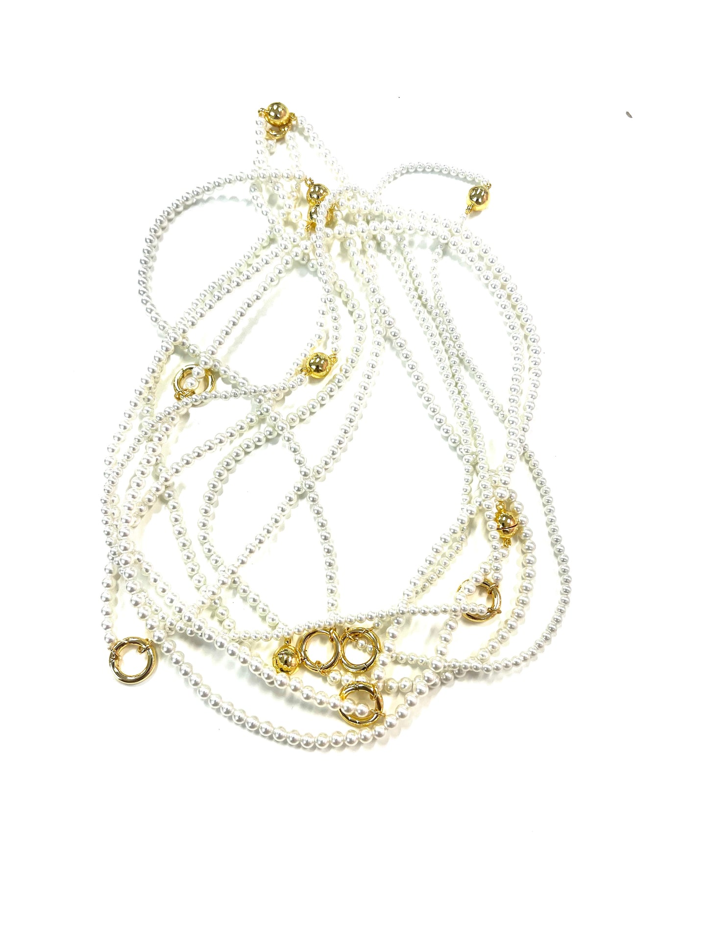 Pearl Magic Charm Bar Necklace