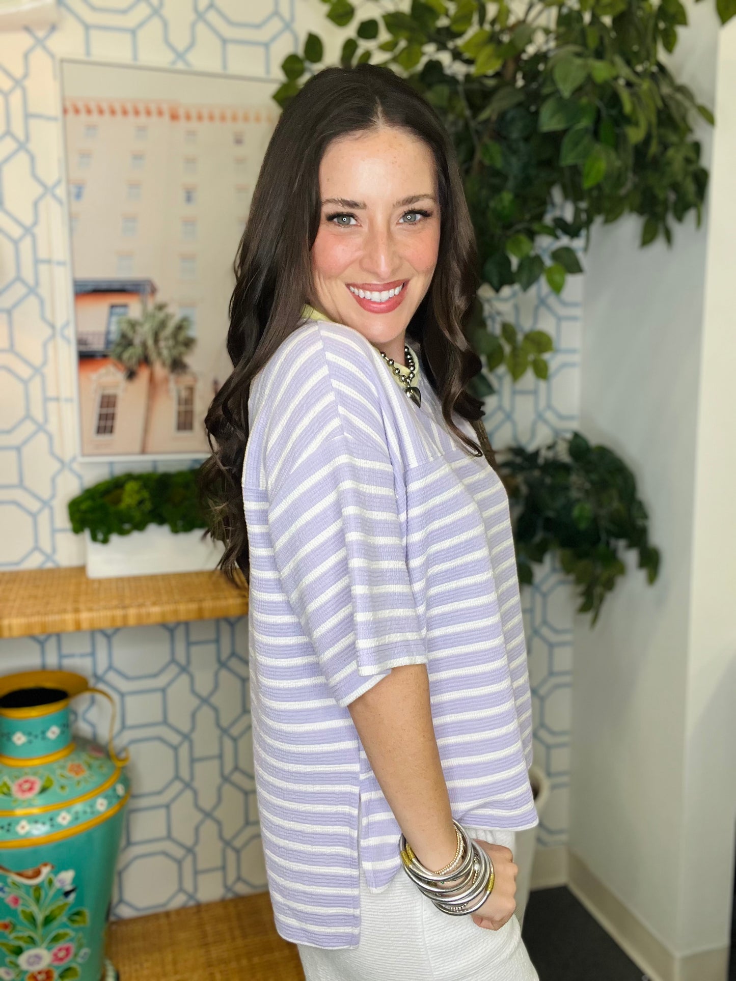 The Honey Knit Mismatched Stripe Top- 2 Colors
