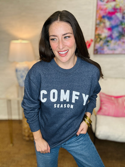 Comfy Season Knit Sweatshirt