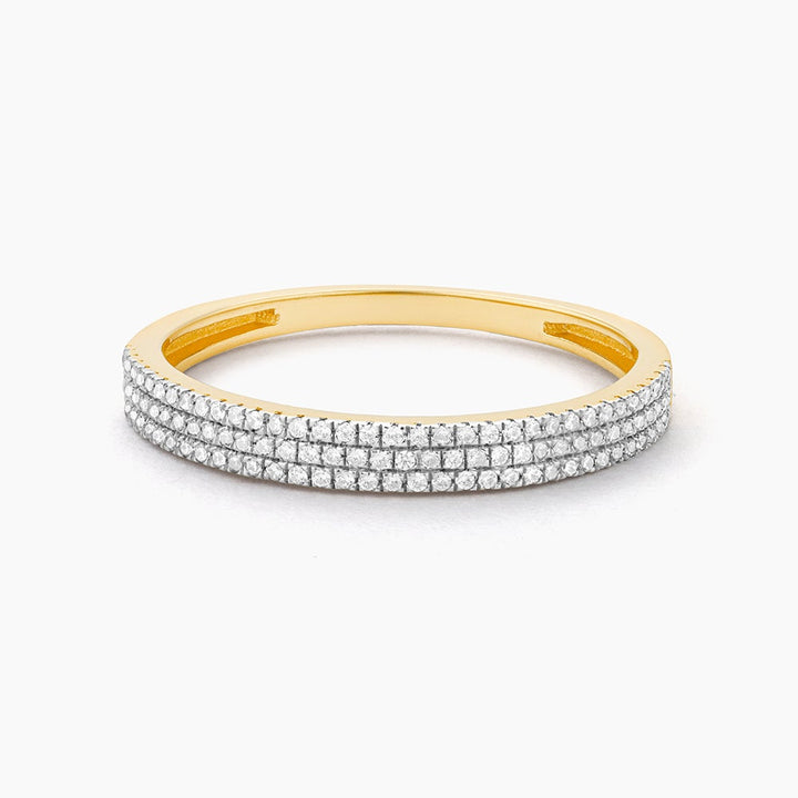 ES Triple Row Diamond Ring