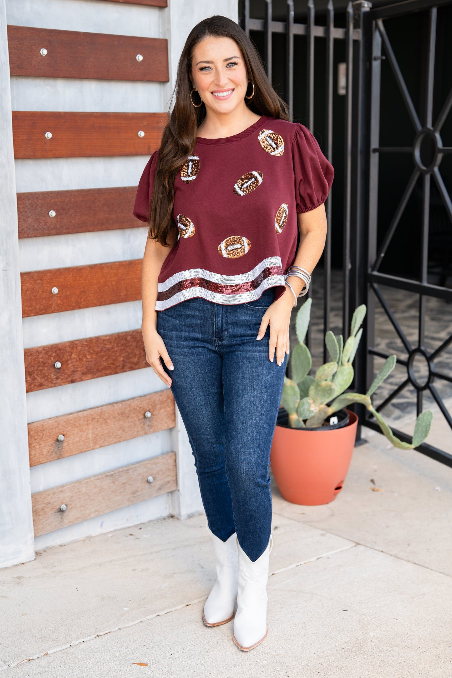 The Gameday Sparkles Top