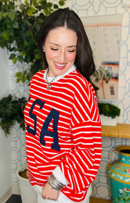 The Honey Knit USA Pullover