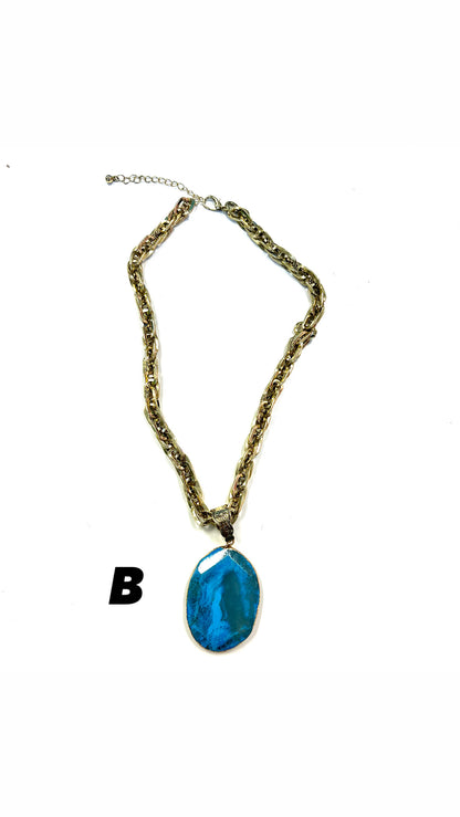 The Reece Stone Necklace- 8 Colors