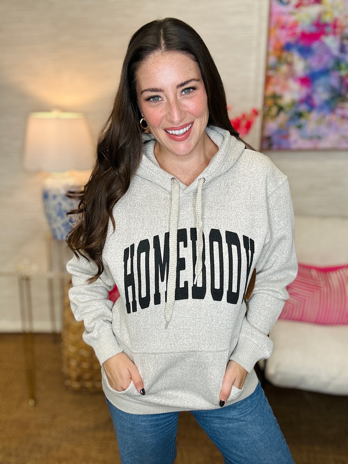 Homebody Oatmeal Knit Hoodie