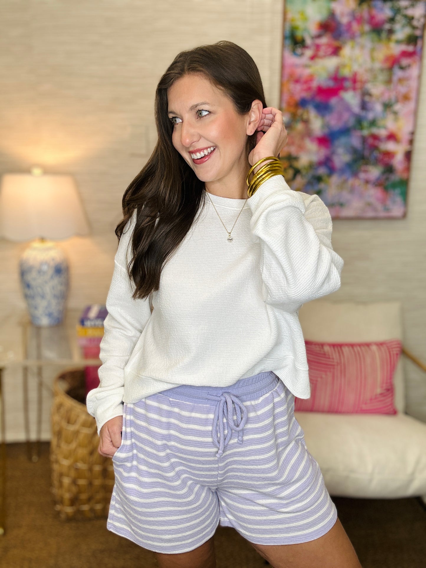 The Honey Knit Stripe Shorts- 5 Colors