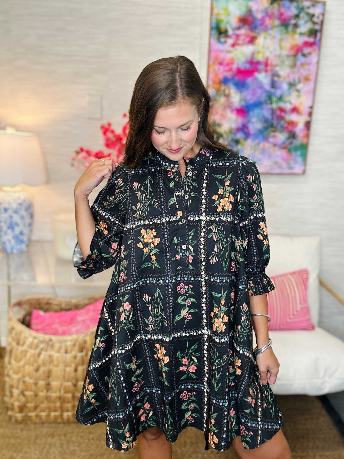 The Virginia Dress in Black-AS
