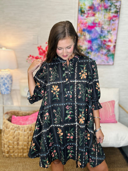 The Virginia Dress in Black-AS