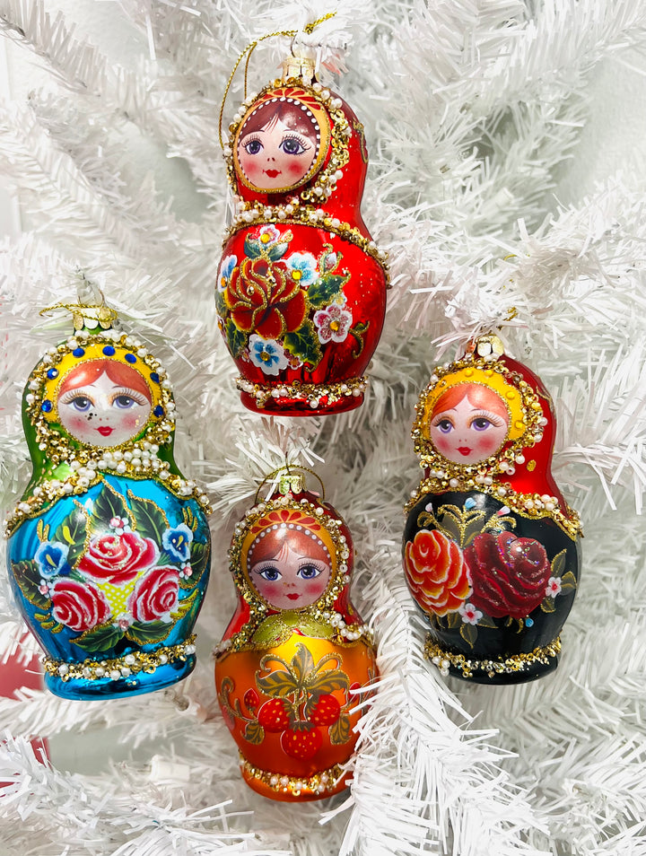 Nesting Doll Ornament Set of 4