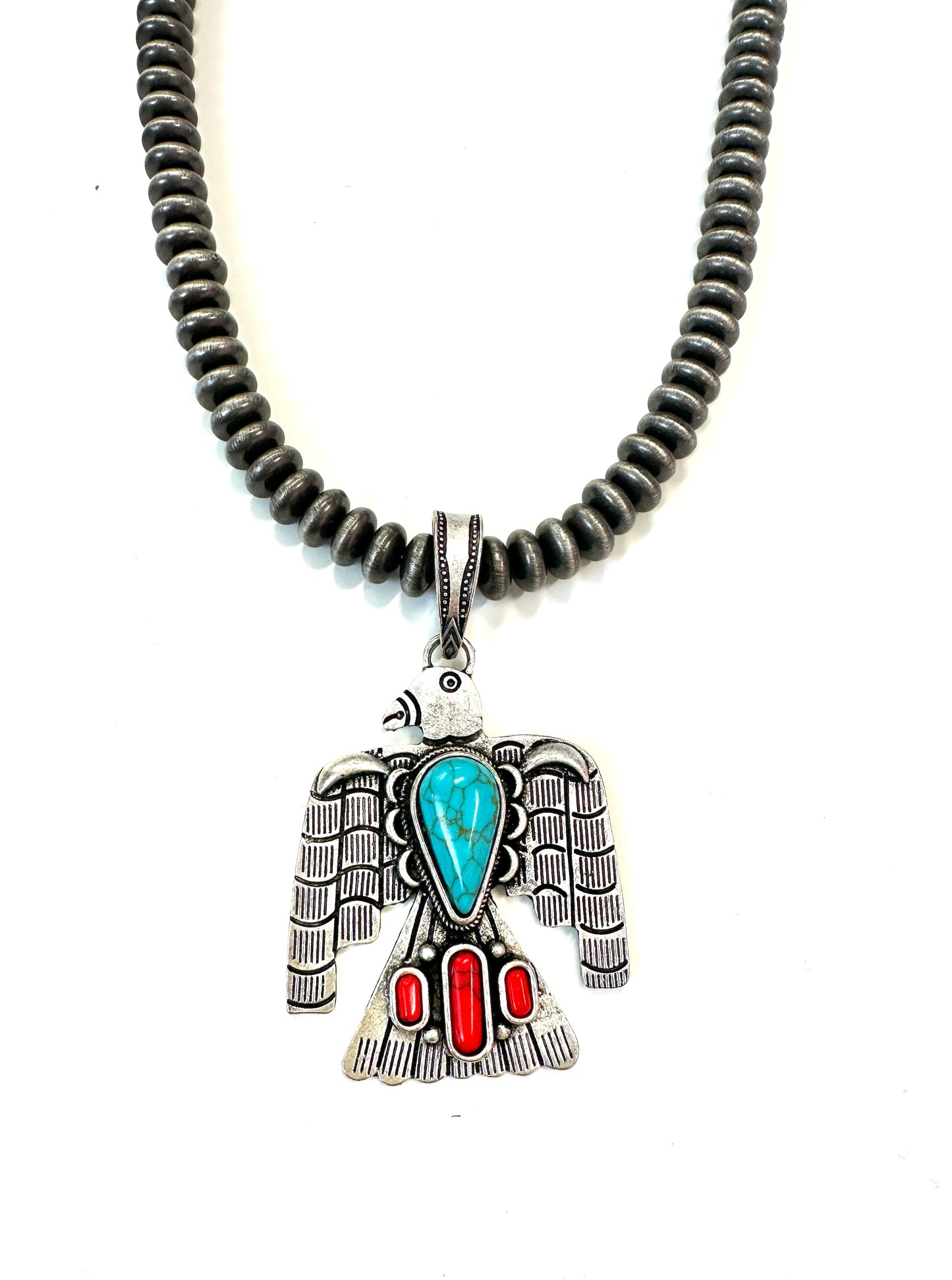 Faux Long Thunderbird Necklaces