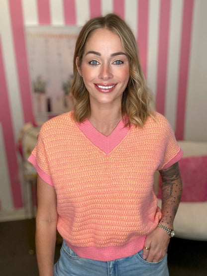 The Sherbet Sweater Top