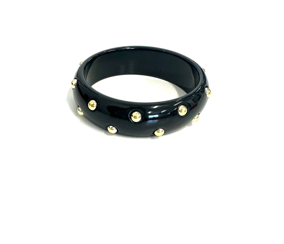 The Studded Acrylic Bangle- 3 Colors