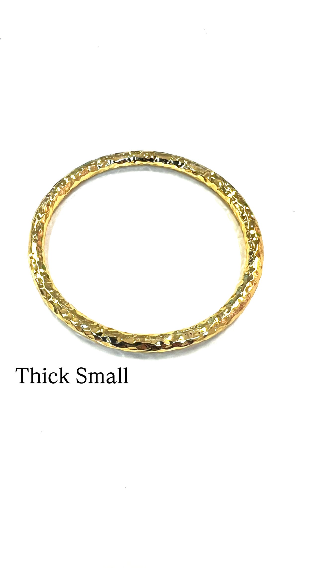 Gilded Hammered Bangles