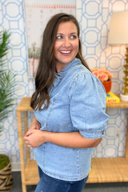 The Denim Presh Top