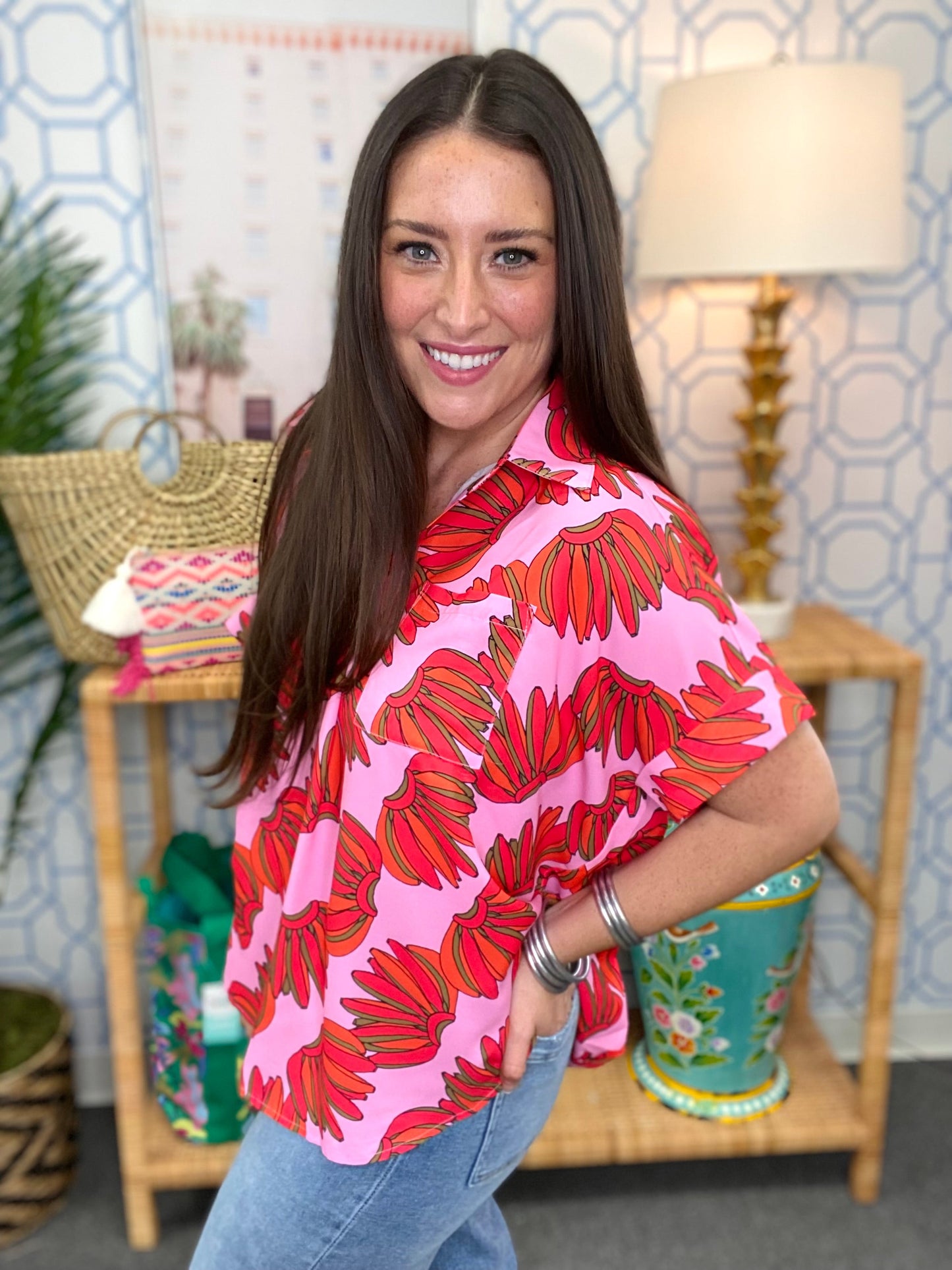 The Portland Top in Pink